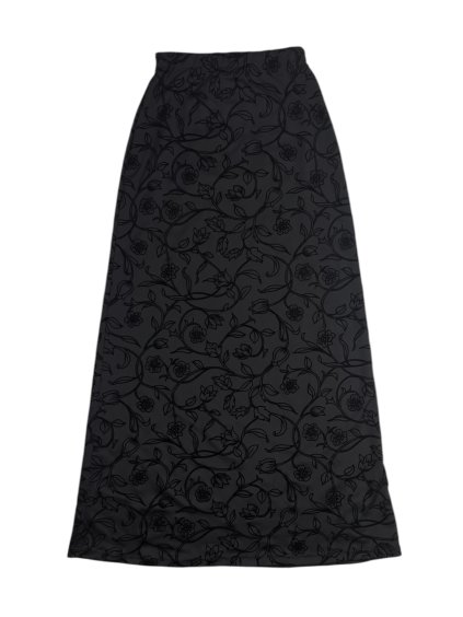00s Zamatová Maxi Sukňa | Čierna