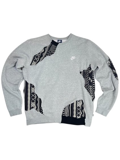 Upcycled Coogi x Nike Mens Crewneck | Gray