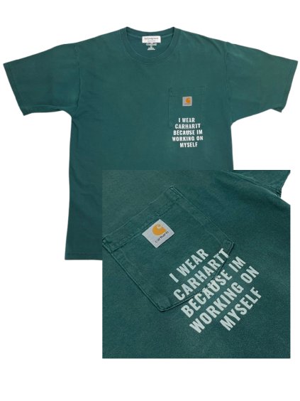 Upcycled Carhartt Green Tee