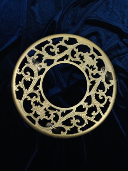 Victorian Style Brass Plant Stand on Wheels – Ornate Design