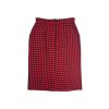 Vintage Pepito Puzdrová Vlnená Sukňa | Červeno-čierna