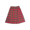 Károvaná Sukňa | Červená