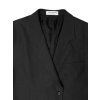 Mens Upcycled Raw Edge Wool Blazer | Charcoal Gray