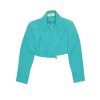 Upcycled Crop Blazer Set | MINT GREEN