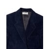 Womens Upcycled Raw Edge Aldo D’ Ambrosio Corduroy Crop Blazer | Sapphire Blue