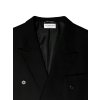Men’s Upcycled Raw Edge Covett Crop Blazer | Solid Black