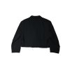 Men’s Upcycled Raw Edge Covett Crop Blazer | Solid Black