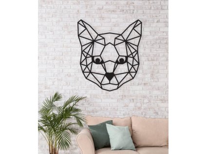 Polygonální designový obraz na zeď kočičí hlava mourek