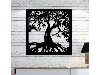 Strom života dřevěný obraz na zeď