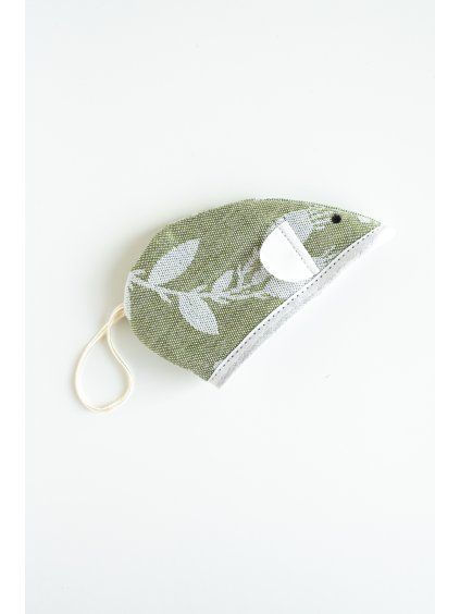 Linen mini potholder Mouse