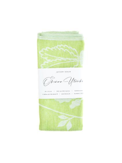 Ľanová kuchynská utierka Garden