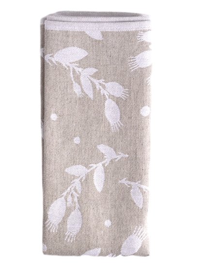 Ľanová kuchynská utierka Rosehips (prírodná)
