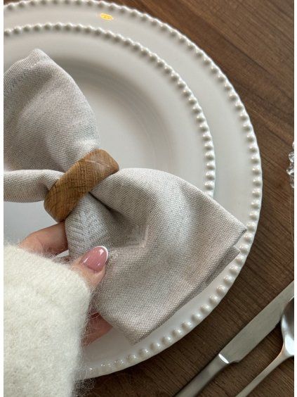 Jacquard Linen Napkin set Winter Forest