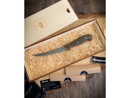 Vykosťovací nůž - N690, micarta, čepel 16 cm
