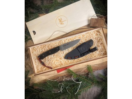 Grizzly - outdoorový nůž, N690, micarta, černá, čepel 11 cm, pouzdro - kydex