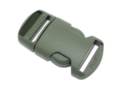 Spona trojzubec 25 mm rovná khaki