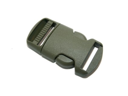 Spona trojzubec 20 mm rovná khaki