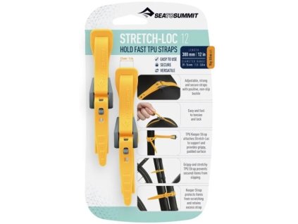 Popruh Sea to Summit Stretch-Loc 12 - (12mm x 300 mm) - 2ks Yellow