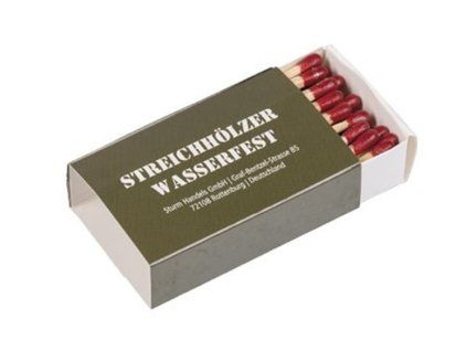 Zápalky WATERPROOF voděodolné sada 1 krabička
