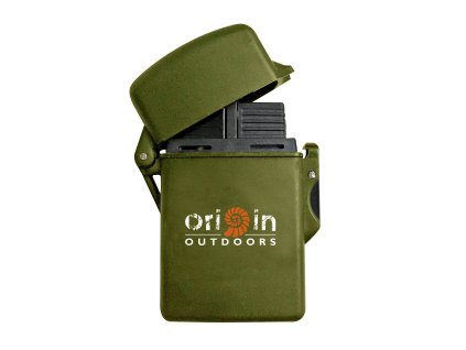 Vodotěsný tryskový zapalovač Origin Outdoors STORM zelený