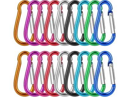 joysky baleni 18 malych krouzku na klice s karabinkami mini karabiny krouzky na klice s (1)