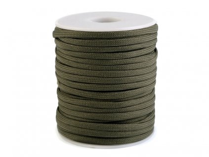 Paracord, padáková šňůra - zelená khaki