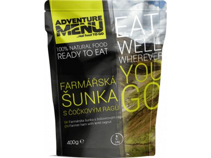 Adventure Menu Farmářská šunka s čočkovým ragú 400g