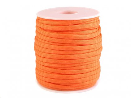 Paracord, padáková šňůra - oranžová 24m