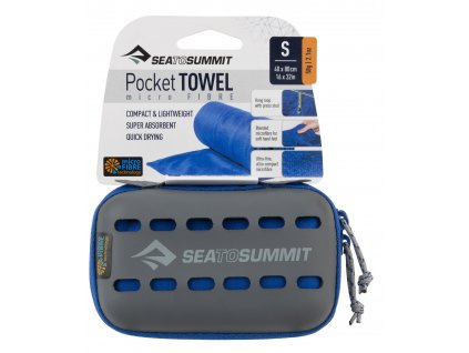 sea to summit pocket towel small cobalt blue p59328 53004 zoom