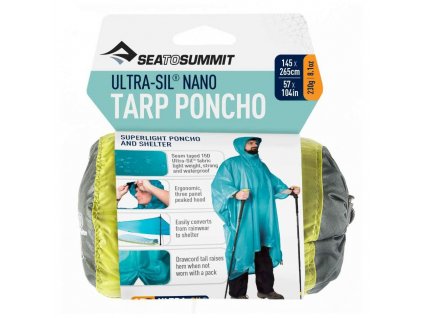 81a89d03 ponco sea to summit ultra sil nano tarp poncho svetle zelena lime