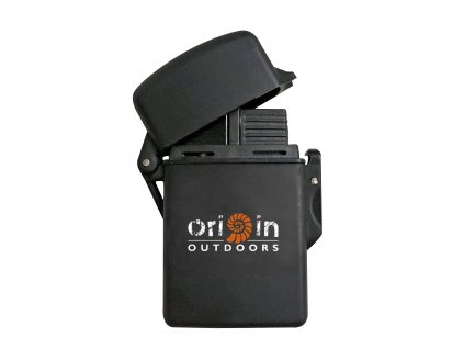 Vodotěsný tryskový zapalovač Origin Outdoors STORM černý