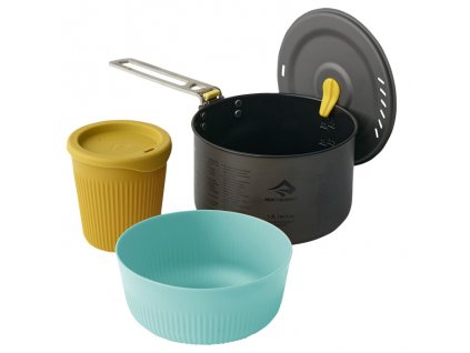 Sea to Summit  sada nádobí Frontier UL One Pot Cook Set - [1P] [3 Piece] 1.3L Pot w/ S Bowl and Cup