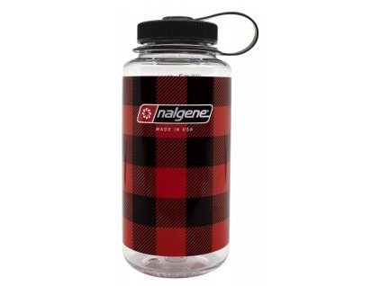 Nalgene Weithalsflasche Everyday Loop Top 1L plaid rot kariert 078655 ean 661195201308