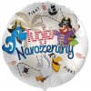 BALONEK foliovy Tvoje Narozeniny Pirat 43cm 302010K