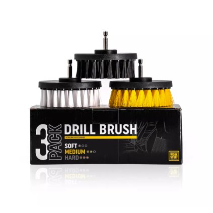 Okrúhle kefy na AKU vŕtačku Work Stuff Drill Brush 3-Pack