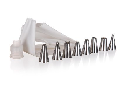 sáček zdobicí PH + 8 nástavců nerez CULINARIA