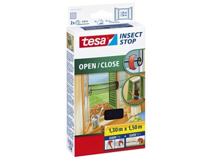 138529 Sit proti hmyzu oteviraci 1 5 m x 1 3 m cerna TESA 0a