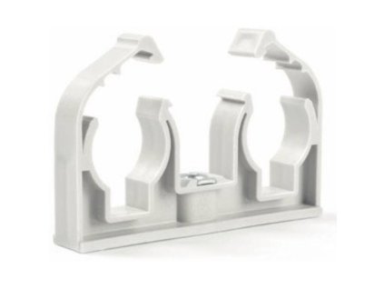 517Z2K015B Prichytka D 2 x 15 s klipem a matici M6 bila 0z