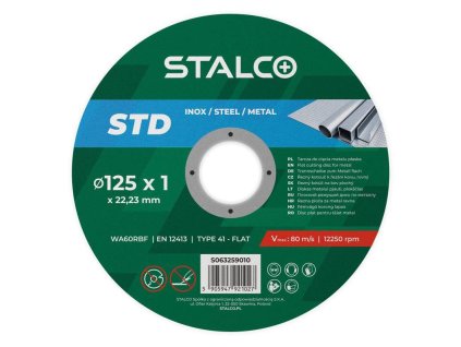 S063259010 Kotouc rezny na kov 125 x 1 mm STALCO 0a