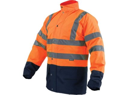 S44052 Bunda zateplena vystrazna FLASH S oranzova STALCO S 44052 0a