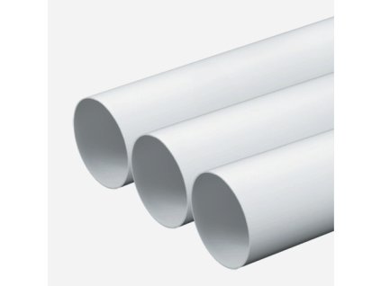 Kanál kulatý Ø125×1000 PVC bílá