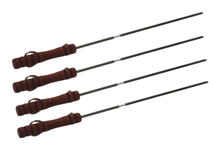 jehla špízová 40cm Cr, dřev.rukojeť  (4ks)