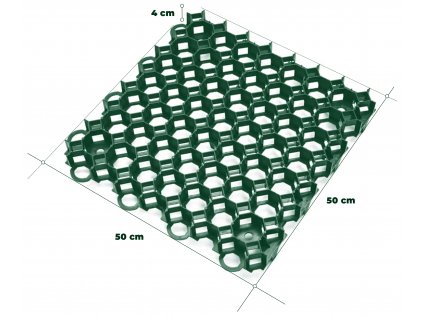 dlaždice trávníková 50x50x4cm PH ZE (10ks)