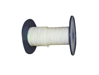 šňůra PA bez jádra 4mm BÍ pletená (200m)