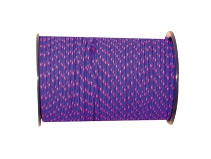 šňůra PES s jádrem 5mm barevná pletená (100m)