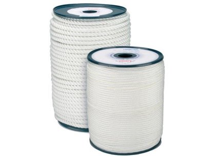 šňůra PA s jádrem 3mm BÍ pletená  (200m)