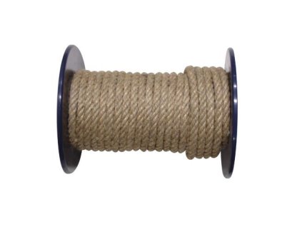 šňůra přírodní 6mm stáčená s PP (100m)