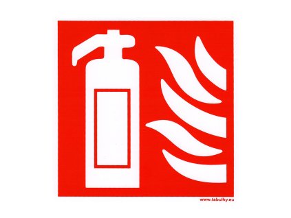 tabulka - SYMBOL HASICÍ PŘÍSTROJ 148x148mm PH fotoluminiscenční