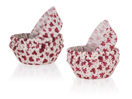 košíček cukrářský 8,7x2,3cm papírový (100ks) LOVE