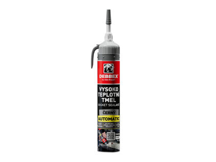Vysokoteplotní tmel Gasket Sealant černý AUTOMATIC (Barva černá, Balení 200 ml, Typ obalu kartuše AUTOMATIC)